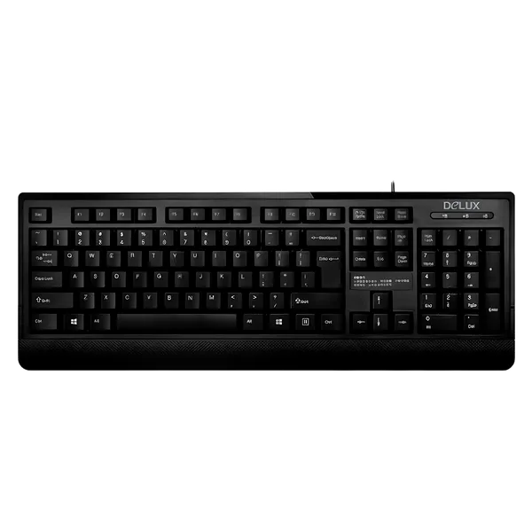 Teclado Delux Usb Office K7010U Negro